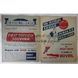 FIRST DIVISION SOUVENIRS Two large format team group booklets. First Division 1936-37 and similar