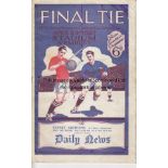 1927 CUP FINAL Official programme, 1927 Cup Final, Cardiff v Arsenal, creased, some minor repairs.