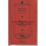 ARSENAL HANDBOOK 1938-39 160 page Arsenal handbook, 1938-39. Generally good