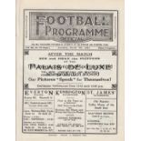 EVERTON - READING 1930-31 Everton home programme v Reading, 7/3/1931, also covers Liverpool Res v