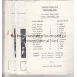 GRANTHAM 73-4 Twenty Grantham home programmes, 73/4 includes single sheet programmes and FA Cup