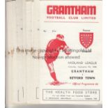 GRANTHAM 68-9 Nineteen Grantham home programmes, 68/9, set of 17 x Midland League plus Midland