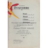 FENCING A programme for a fencing evening at Princes Hall, Piccadilly, London 6/5/1931. The