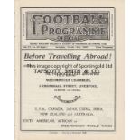 EVERTON - HUDDERSFIELD 1931-32 Everton home programme v Huddersfield, 19/3/1932, also covers