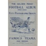 GOLDEN PENNY 1902-1903 Golden Penny Football Album 1902-03,. Large magazine type album containing 50