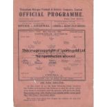 TOTTENHAM - CHELSEA 42 Tottenham single sheet home programme v Chelsea, 31/10/42, , team changes