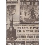 1970 WORLD CUP FINAL Brazil v Italy played 21 June 1970 at the Estadio Azteca, Mexico City. The rare