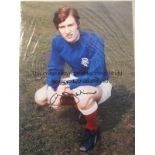 SANDY JARDINE 1970 Col 16” x 12” photo, showing and image of Rangers full-back Sandy Jardine