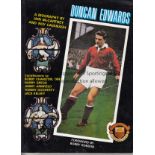 DUNCAN EDWARDS Softback book "Duncan Edwards" by McCartney and Cavanagh , published in 1988 (96