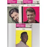 PICCOLA BOOKS Three softback 64 page booklets each one devoted to a famous player . Printed in Italy