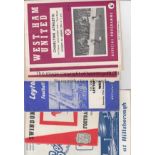 1963/4 FA CUP RUN TO THE FINAL All 14 programmes for West Ham United and Preston North End in