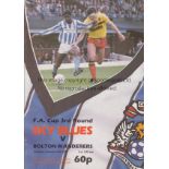 1986/7 FA CUP RUN TO THE FINAL All 11 programmes for Coventry City and Tottenham in their FA Cup