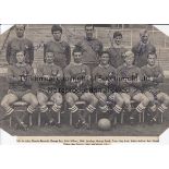 PORTSMOUTH Magazine cut out Portsmouth team group, approx 8" x 6", circa 1967, signed by 11
