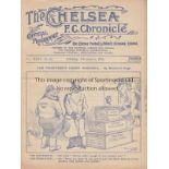 CHELSEA - GRIMSBY 1936 Chelsea home programme v Grimsby, 4/1/1936, slight fold. Generally good