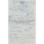 ENGLAND AUTOGRAPHS A letter headed sheet of Homestead Court Hotel, Welwyn Garden City paper signed