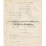 GB ITINERARY GB Football itinerary for 1948 Olympic Games trial match, Basle v Great Britain 10/7/