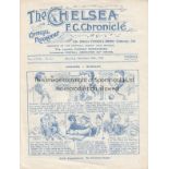 CHELSEA - BURNLEY 1922 Chelsea four page home programme v Burnley, 25/11/1922, slight fold, minor