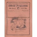 TOTTENHAM - READING 1928 Tottenham home programme v Reading 25/12/1928, Division 2, slight folds.