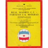 1966 EUROPEAN CUP FINAL Official programme, 1966 European Cup Final, Real Madrid v Partizan