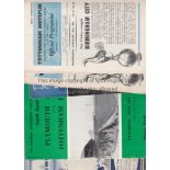 1961/2 FA CUP RUN TO THE FINAL All 14 programmes for Tottenham Hotspur and Burnley in their FA Cup