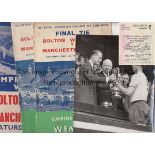 FA CUP FINAL 1958 Two different Official 1958 FA Cup Final programmes Bolton Wanderers v
