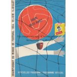 WORLD CUP 1954 Programme World Cup Group match 1954 Italy v Switzerland in Lausanne 17th June 1954