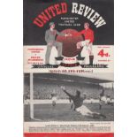 MAN UNITED / BOLTON Programme Manchester United v Bolton Wanderers 18th January 1958. Munich season.