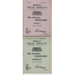 HENLEY REGATTA Two programmes for the Regatta in 1925. July 2 and July 3rd. Both have pencil
