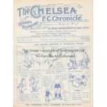 CHELSEA - DERBY 1924 Chelsea home programme v Derby County, 15/11/1924, ex bound volume. Good