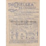CHELSEA - BOLTON 1920 Chelsea four page home programme v Bolton, 1/9/1920, spine detached, fold,