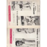 ARSENAL IN MALTA 1969 Two Soccer Magazine programmes for the Arsenal tour of Malta in May 69,