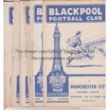 BLACKPOOL A collection of 14 Blackpool home programmes from the 1950's. 3 x 1957/58 and 11 x 1958/59