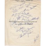 ORIENT A total of 36 Leyton Orient autographs- 22 autographs from the 1954/55 season on one blank