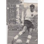 ENGLAND FOOTBALL AUTOGRAPHS Two b/w magazine picture. One 11" X 8" signed by Johnny Haynes and 6.
