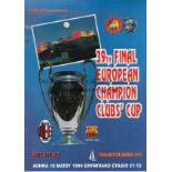 1994 EIROPEAN CUP FINAL Programme for AC Milan v Barcelona in Athens. Good