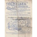CHELSEA - BIRMINGHAM 1933 Chelsea home programme v Birmingham, 25/11/1933, worn along folds,