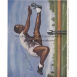 HARRISON DILLARD Signed 9" x 8" colour page picture of Harrison Dillard who won gold medals for