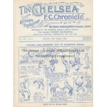 CHELSEA - COVENTRY 1924-25 Chelsea home programme v Coventry, 30/8/1924, ex bound volume. Good