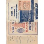 FA CUP FINAL 1953 Official Programme (light vertical fold), Pirate (Victor), Team sheet, an