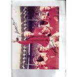 ENGLAND WORLD CUP 1966 AUTOGRAPHS Various items, mostly colour photographs, with 24 signatures of
