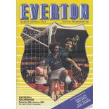 1983/4 FA CUP RUN TO THE FINAL All 14 programmes for Everton and Watford in their FA Cup run.