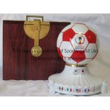 WORLD CUP 2002 A ceramic Soccer Ball with the World Cup 2002 logo given to VIP's at the World Cup in