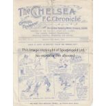 CHELSEA - BIRMINGHAM 1924 Chelsea home programme v Birmingham, 15/3/1924, slight tears along