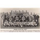 NEWPORT COUNTY 1938-39 Postcard, Newport County team group 1938-39, players named, photo by Burnicle