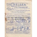 CHELSEA V ARSENAL 1931 Programme for the FA Cup tie at Chelsea 24/1/1931, horizontal fold and the