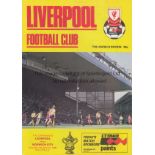 1985/6 FA CUP RUN TO THE FINAL All 14 programmes for Liverpool and Everton in their FA Cup run.