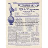 TOTTENHAM - MAN CITY Seven Tottenham home programmes , all v Manchester City, 51/2, 52/3, 53/4, 54/