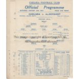 CHELSEA 43/4 Four Chelsea single sheet home programmes, 43/4, v Brentford 1/1/44, v Charlton 22/1/