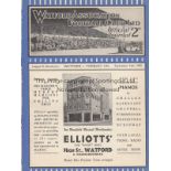 WATFORD - TORQUAY 1935 Watford home programme v Torquay, 14/9/1935, ex bound volume. Good