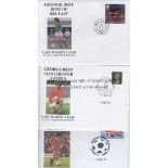GEORGE BEST Three separate 1st Day covers pertaining to George Best of Manchester United and